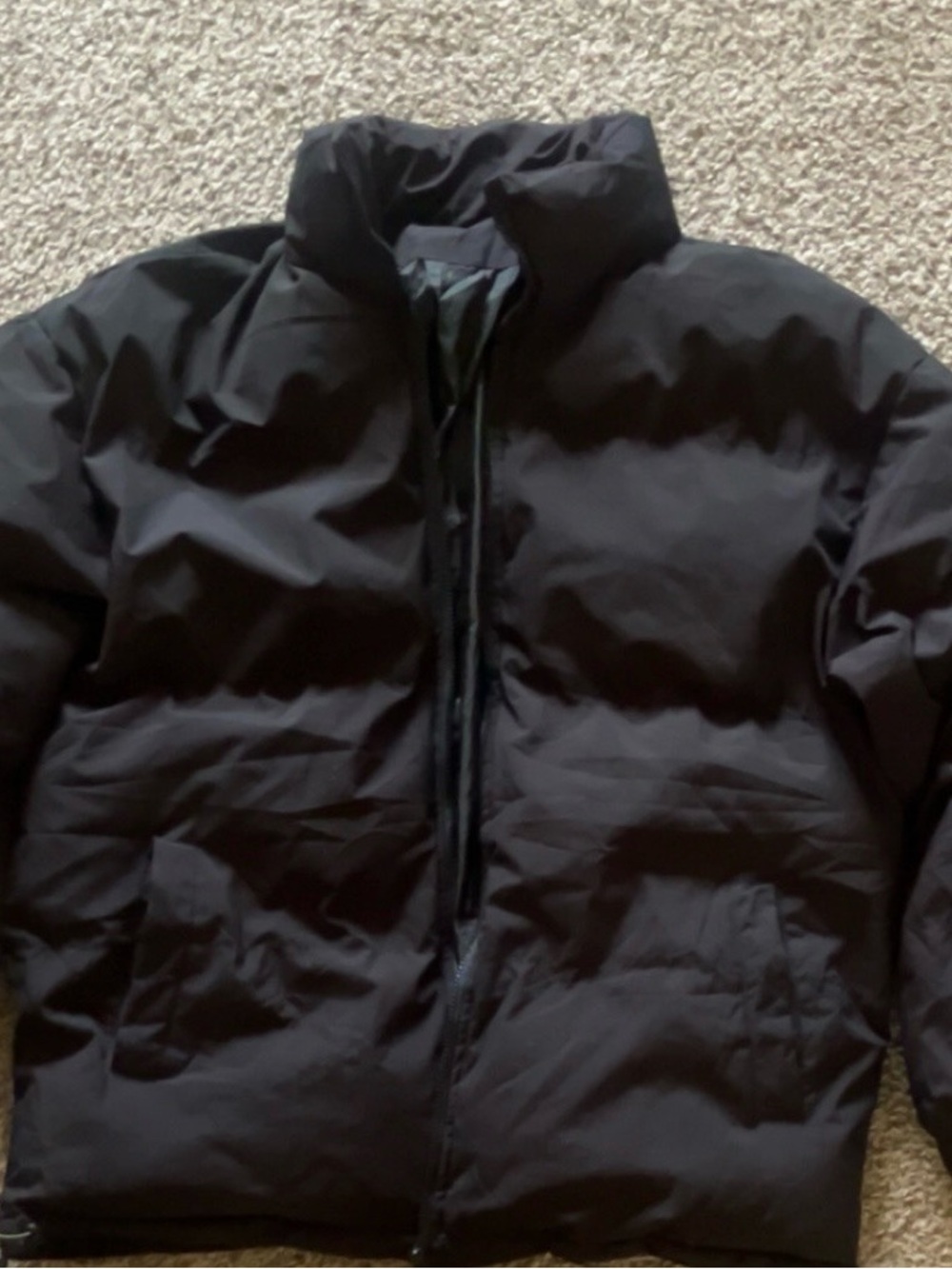 Men's Black Insulated Puffer Jacket